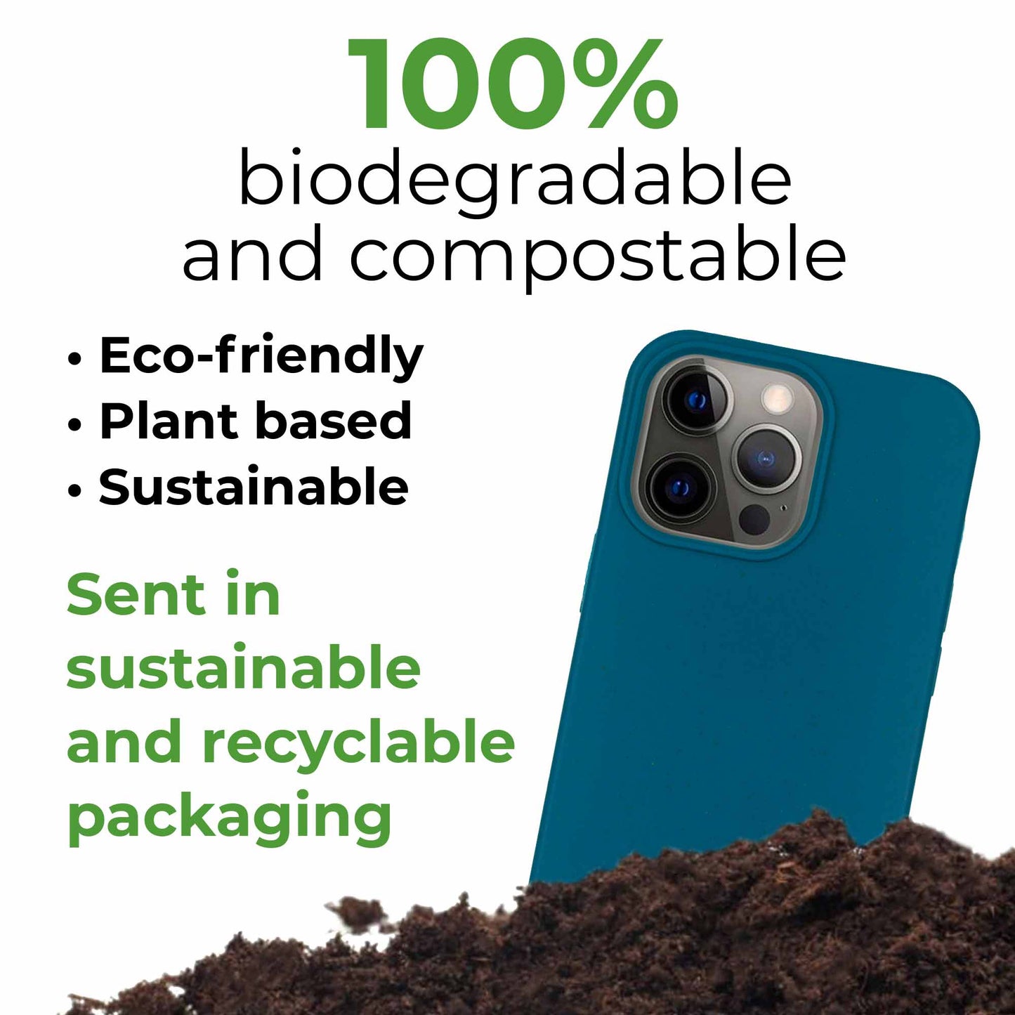 Biodegradable iPhone Case - Deep Sea Blue