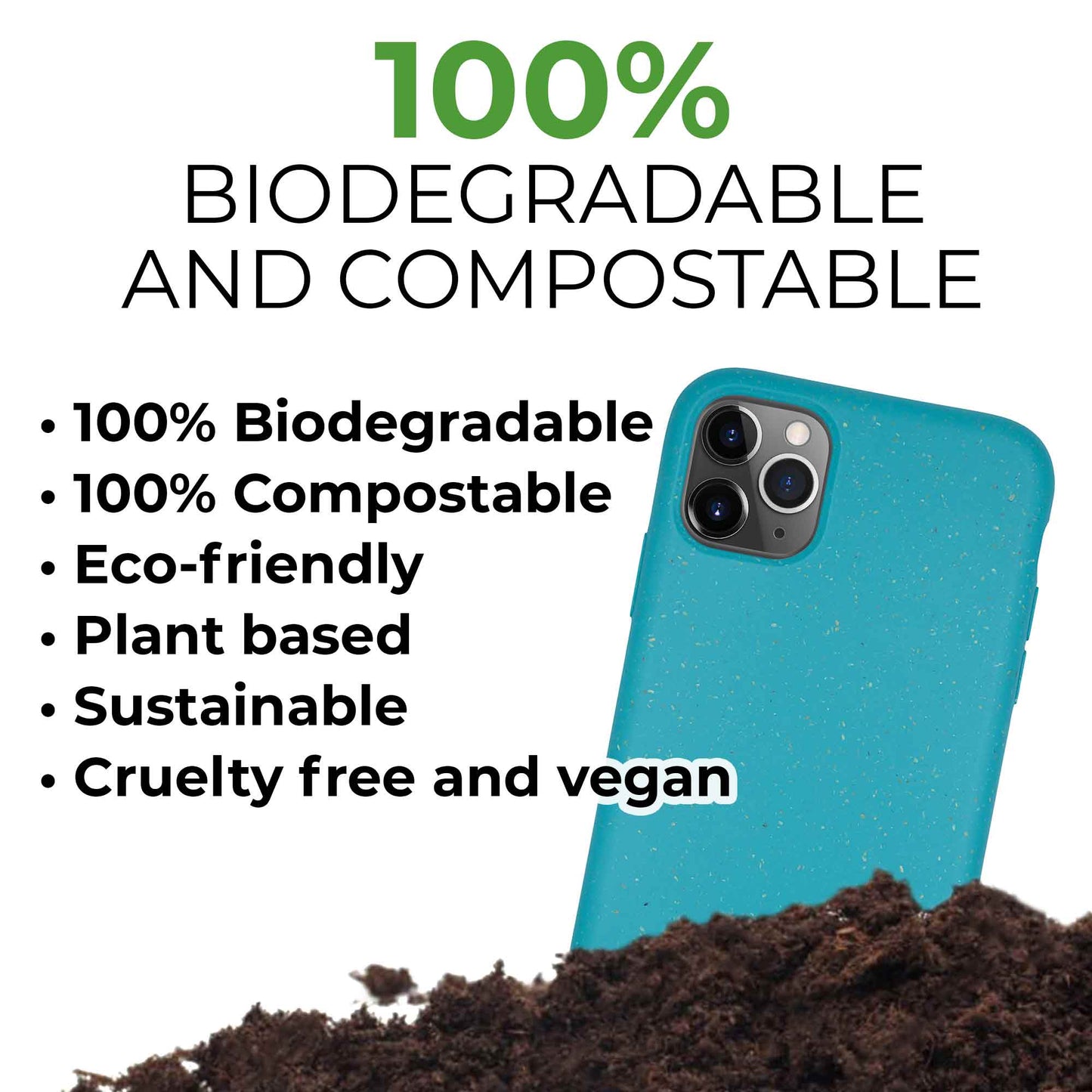 Biodegradable iPhone Case - Ocean Blue